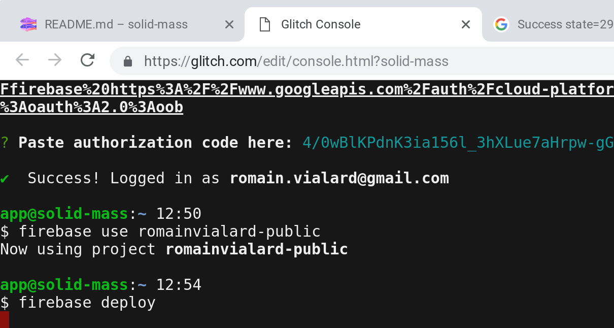 Консоль Glitch