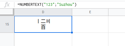 Число цифрами Сучжоу. Таблицы Google. Дополнение Numbertext